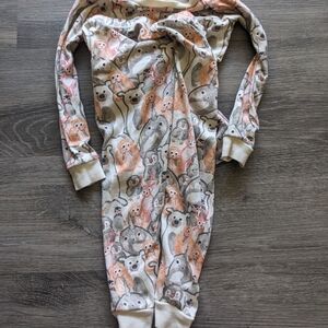 3T Burt's Bees Animal Watercolor Print Pajamas